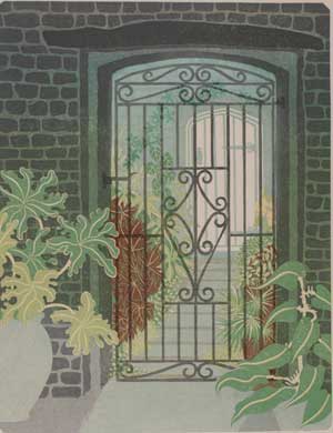 Artist: Margaret Green; Painting: The Conservatory
