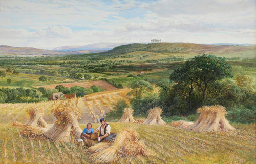 Artist: George Vicat Cole, RA <br>British, 1833 - 1893; Painting: Harvest Time