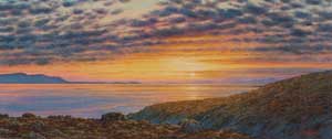 Artist: Steven Thor Johanneson, RSMA; Painting: Hebridean Sunset. North Skye and Outer Hebrides