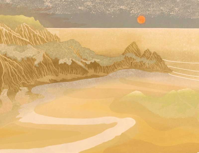 Bernard Green, Spring at Three Cliffs Gower